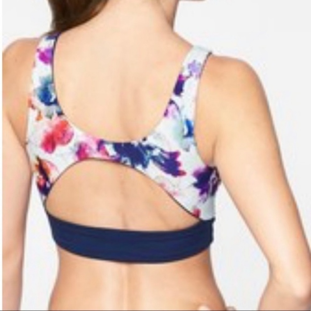 Athleta Watercolor Reversible Scoop Bikini Top - Picture 7 of 7
